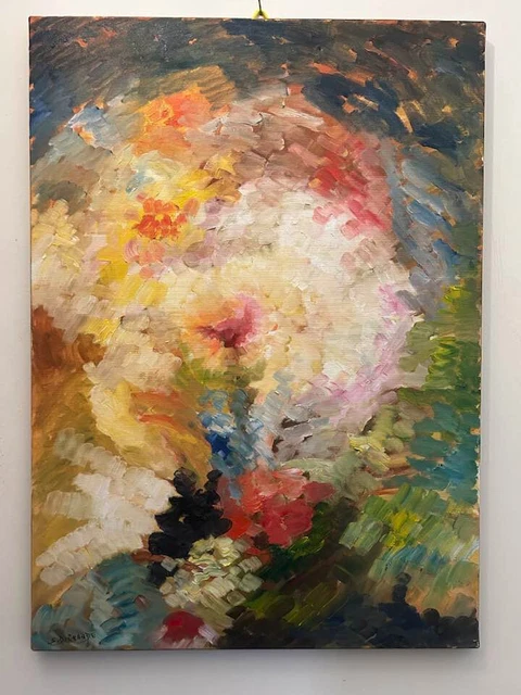 olio su tela cm 50x70 firmato Di Grande + certificato