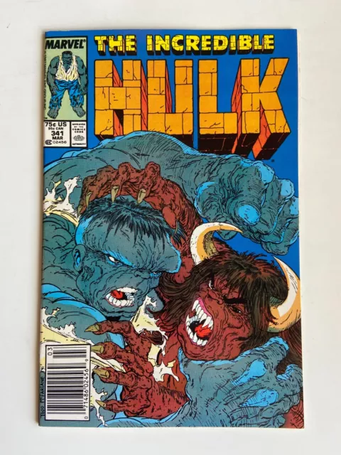 Incredible Hulk #341  Newsstand VF/NM  Iconic Todd McFarlane cover and Art  1988