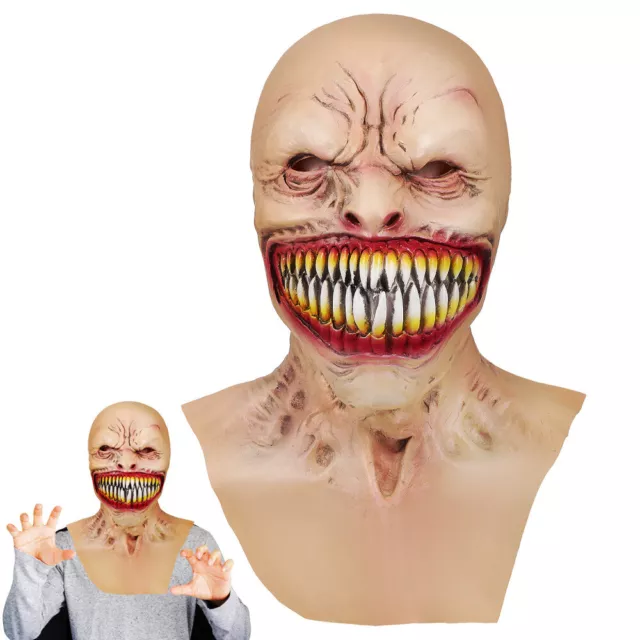Disfraz de terror realista novedad aterradora de Halloween utilería-HB
