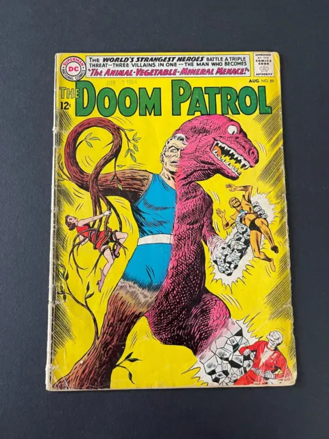 Doom Patrol #89 - The Animal-Vegetable-Mineral Menace (DC, 1964) G/VG