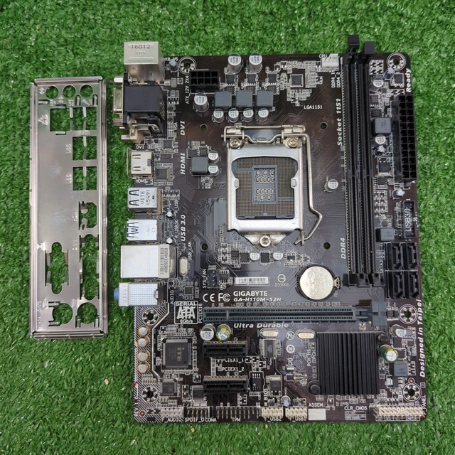 GIGABYTE GA-H110M-S2H MICRO ATX Motherboard With IO Shield Backplate £ ...