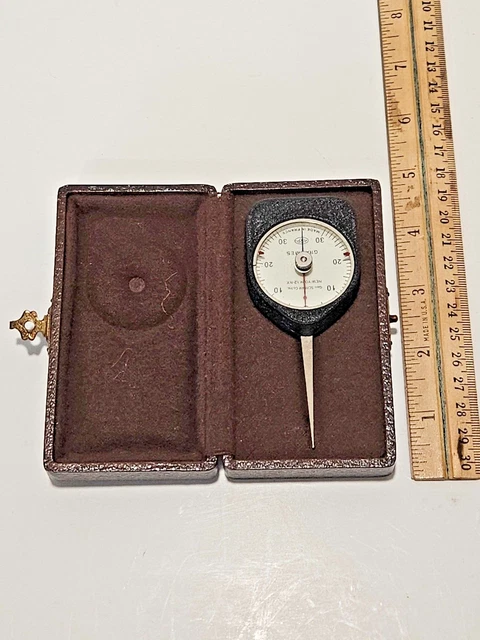 Vintage ARPO Scherr Grammes Precision Dial Dynamometer 0-30 Grams w/ Case