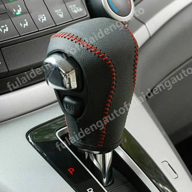 For Honda CRV CR-V 2012-2016 Leather DIY Hand-stitched Car Gear Shift Knob Cover
