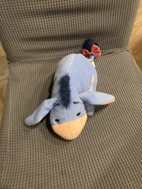 Vintage 2001 Eeyore Baby’s First Fisher Price Rattle Plush Stuffed Animal 7” Toy