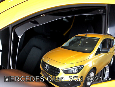 DME SET 2 DEFLETTORI ARIA ANTITURBO ANTIVENTO per Mercedes Citan II W420 dal 2021 