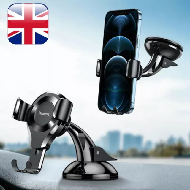 360° Rotatable In Car Suction Phone Holder Dashboard Windscreen Universal Mount