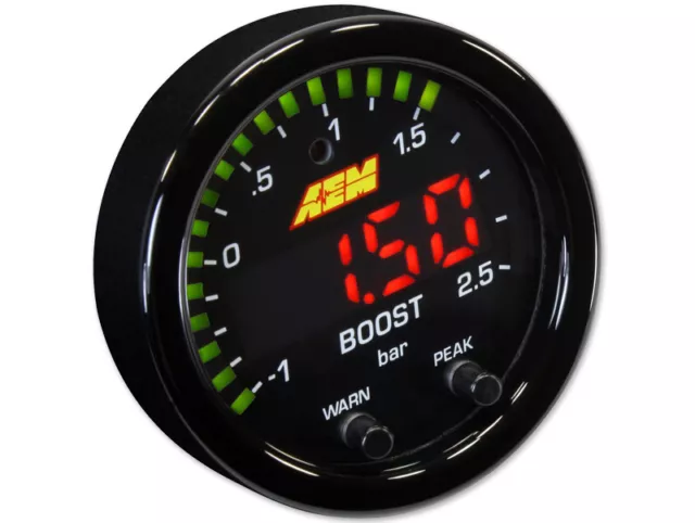 Kit calibro 2,5 bar originale AEM X-Series -30 pollici/Hg-35PSI #30-0306