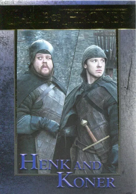 Game Of Thrones Season 7 Gold Parallel Base Card #73 Henk and Koner