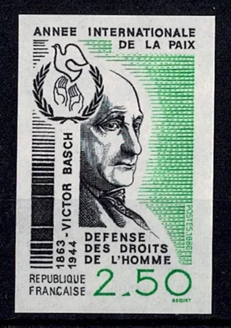 Frankreich Stamp Briefmarke Yvert 2415a " Basch La Frieden 2,50F No Lace " Neu