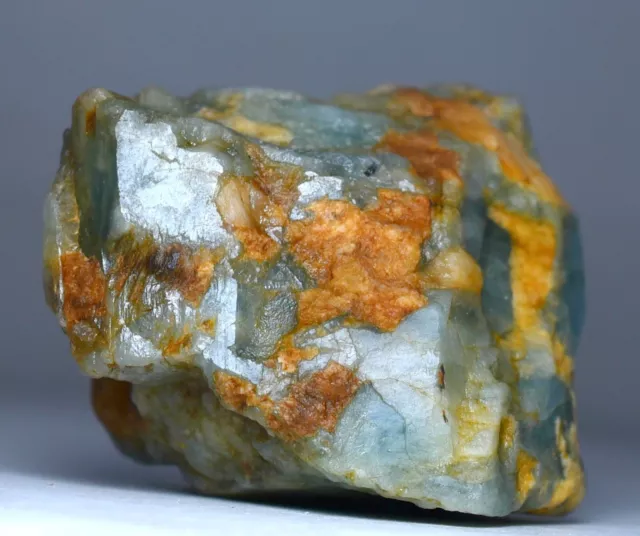 81 GM Terminated Natural Blue AQUAMARINE Beryl Crystal Specimen From Pakistan