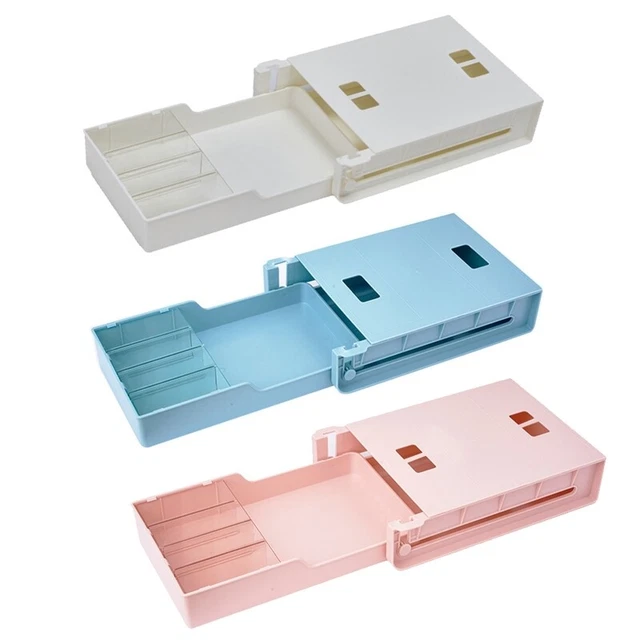 Office Under Desk Drawer Desktop Organizer Drawer Slide Out Self Adhesive