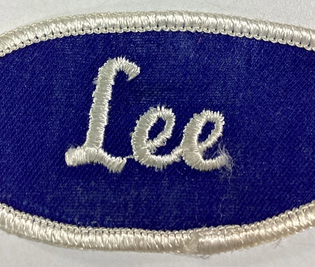 LEE CLOTH CURSIVE Name Patch Vtg 1960s Uniform Shirt RARE VHTF Bronx NY ...