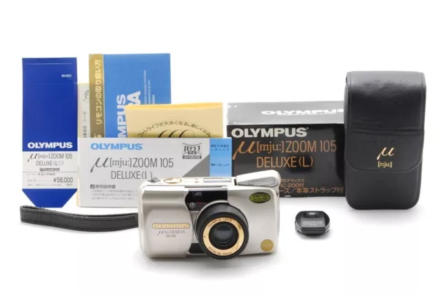 [Near MINT w/Box] Olympus μ Mju Zoom 105 DELUXE Point & Shoot Film camera JAPAN