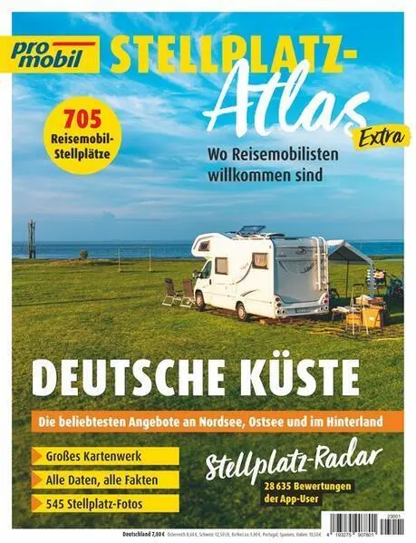 Promobil Stellplatz Atlas Extra - Deutsche Küste