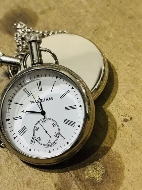 Waltham Vintage latón reloj de bolsillo antiguo estilo elgin ocasión de...