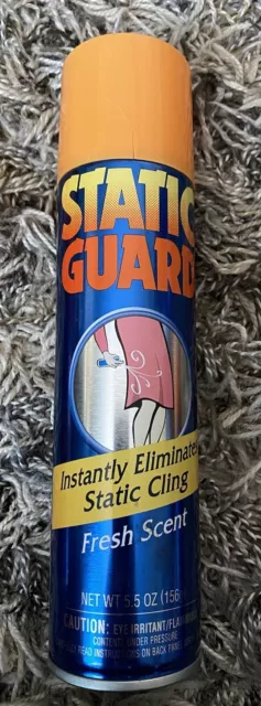 Static Guard Anti-Static Cling Clothes Aerosol Can Spray 5.5 oz Expired  Prop
