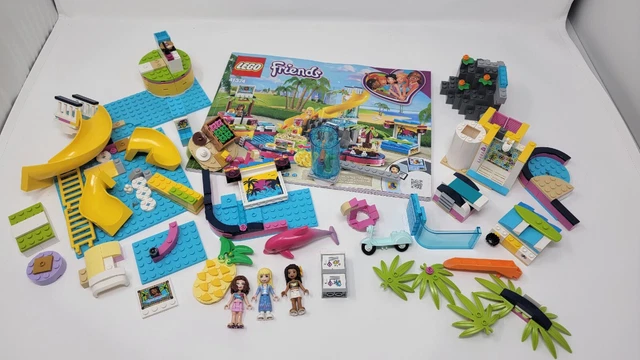 Lego Friends Andrea's Pool Party 41374 Beach Summer InComplete With Minifigures