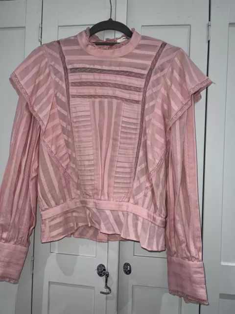 Isabel Marant Etoile lace trim blouse size 40