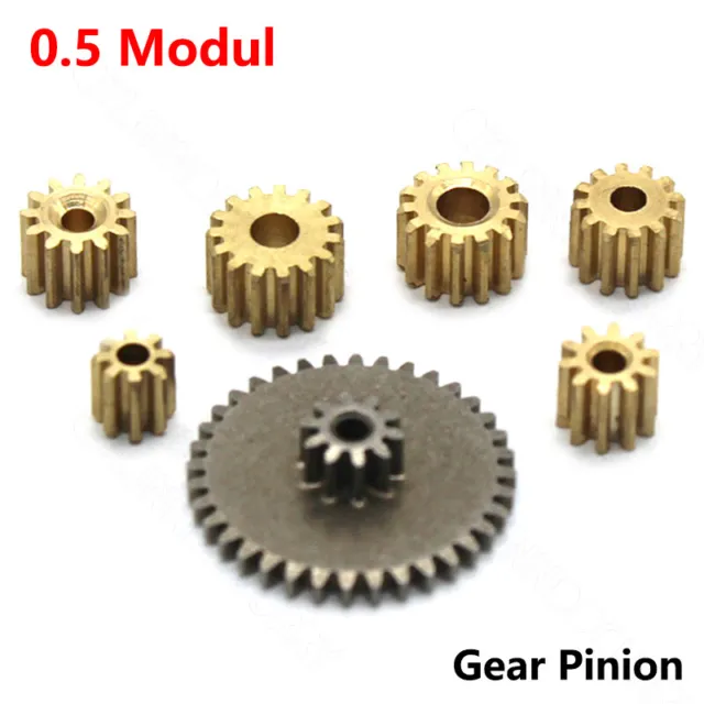 0.5 Modul Metal Gear 8T - 36T Mini Gear Pinion Wear Resistant RC Car Motor Parts