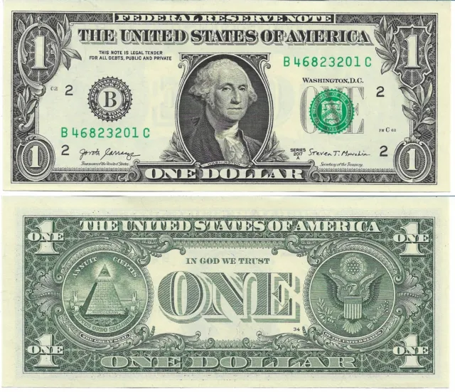 Usa . Billet De 1 Dollar . Neuf . Unc .