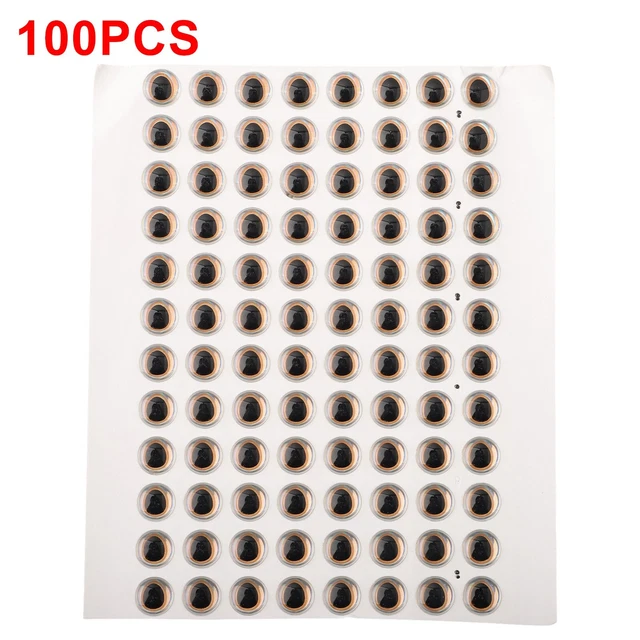 100 Occhi Olografici 3D Adesivi Per Esche Da Pesca – Superfici Irregolari Tackle Craft - Foto 5