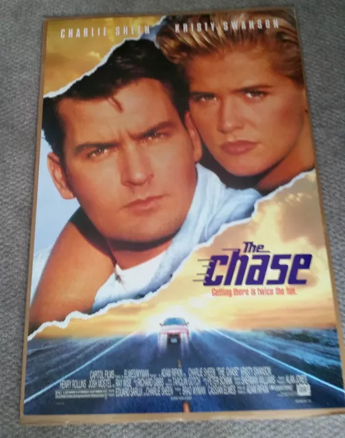 The Chase (1994) Original One Sheet Movie Poster 27x40 Charlie Sheen