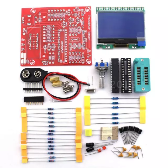 M328 LCD 12864 Transistor Tester DIY Kit Diode Triode Capacitance LCR Meter