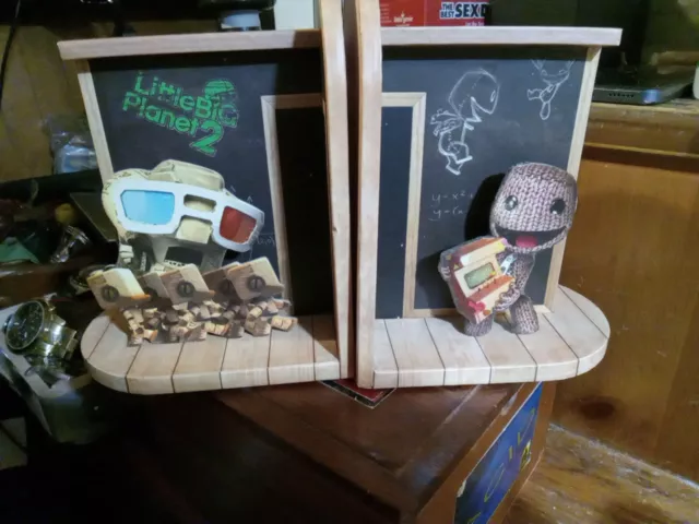 Playstation Little Big Planet 2 Collectors Edition Book Game DVD Movie Bookends
