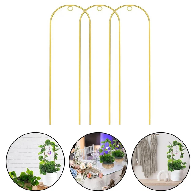 Set de 3 Supports pour Plantes Support Pots de Fleurs en Métal