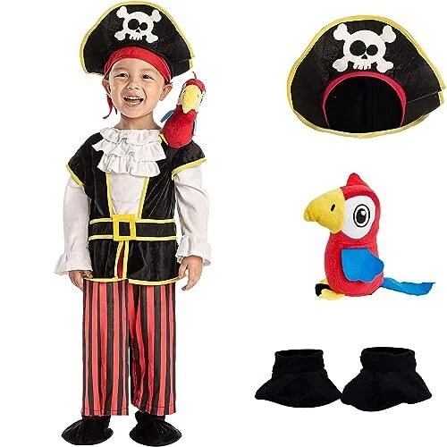 Spooktacular Creations Costume de pirate pour bébé pour enfants Halloween Tri...