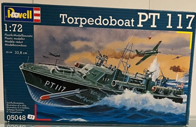 Revell 1/72 Torpedo boat PT 117 model boat kit - complete