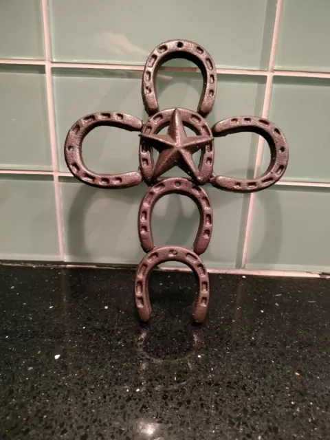 20 PC Cast Iron Horseshoes for Decorating and Crafts