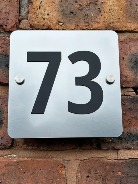 House Number Plaques Personalised House Signs Modern Square Door Signs