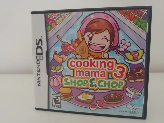 Cooking Mama 3: Shop & Chop (Nintendo DS, 2009) Video Game