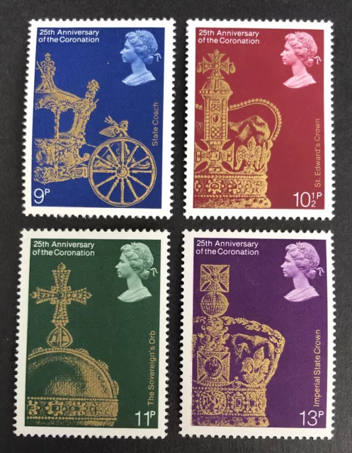 GB 1978 Mint MNH 25th Anniversary of the Coronation SG 1059/1062 Set of 4