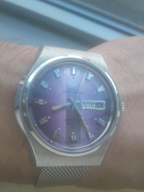 CAMY GENEVE SUPER AUTOMATIC MONTEGO CRYSTAL Vintage Collection