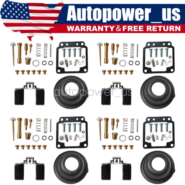 New 4 Set Carburetor Carb Repair Rebuild Kit For 1980-1983 Yamaha XJ650 XJ 650