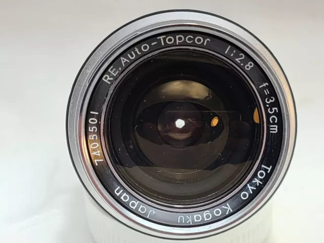 Topcon Re Auto Topcor 35Mm 2.8 Mint Minus 9-10-8 Cla'd As-Is