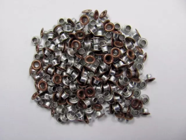 1/8" eyelets ANTIQUE COPPER pk of 50 round scrapbooking craft eyelet card making