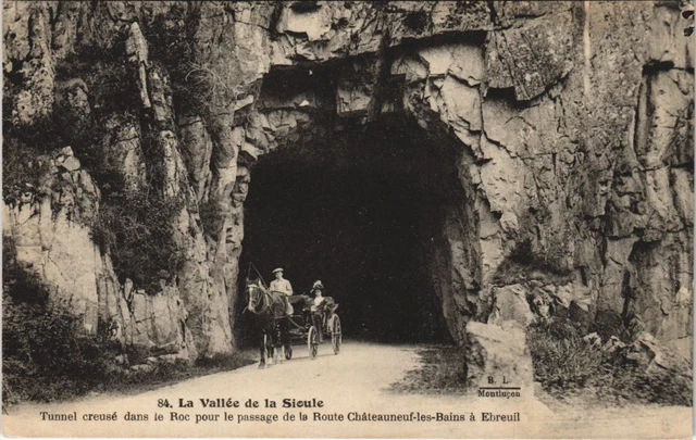 CPA Vallee de la Sioule Tunnel dans le Roc (48837)