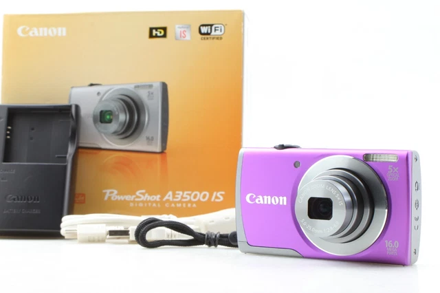 Canon PowerShot A3500 IS HD Wi-Fi パープル Canon POWERSHOT A3500 IS Digital Camera Purple | eBay