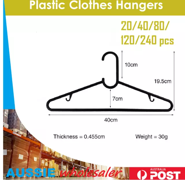 Plastic Coat Hangers Clothes Bulk Black Clothing Coathangers Shirt Suit Swivel