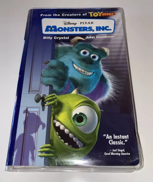 DISNEY PIXAR MONSTERS Inc VHS 2002 Children Animation John Goodman ...