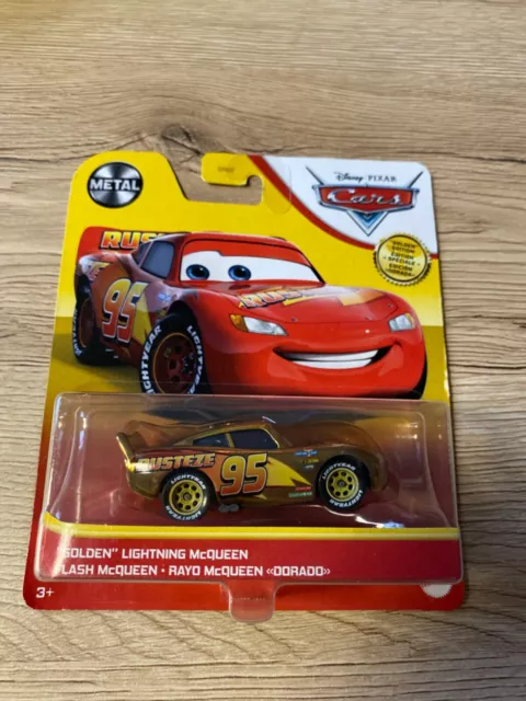 Disney Pixar The World of Cars Golden Lightning McQueen Golden Edition New  887961970890