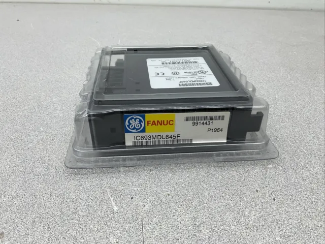 NEW SEALED GE Fanuc IC693MDL645F Input Module (24V/ 16PT/ 7.5mA/ POS NEG)