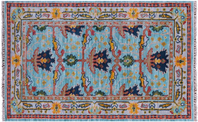 3' 2" X 5' 0" Hand-Knotted William Morris Wool Rug - Q20283