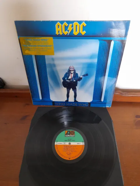 AC/DC LP Who Made Who German Atlantic 1st Press WX57 ALSDORF 1986