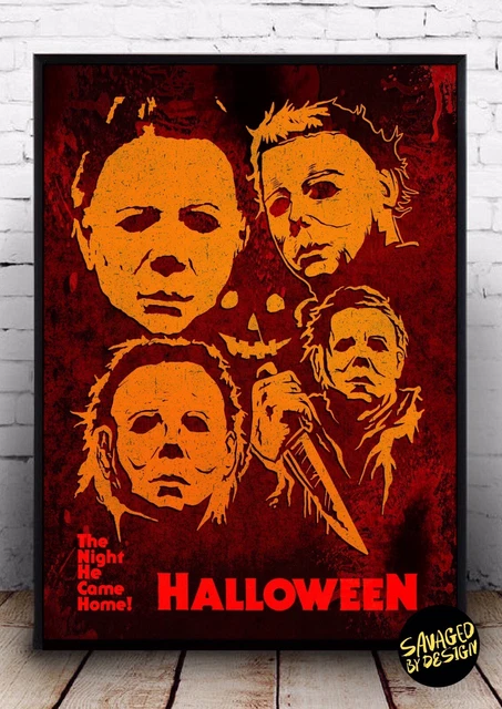 HALLOWEEN ART PRINT, A3 size. Michael Myers, Halloween. Haddonfield. £ ...