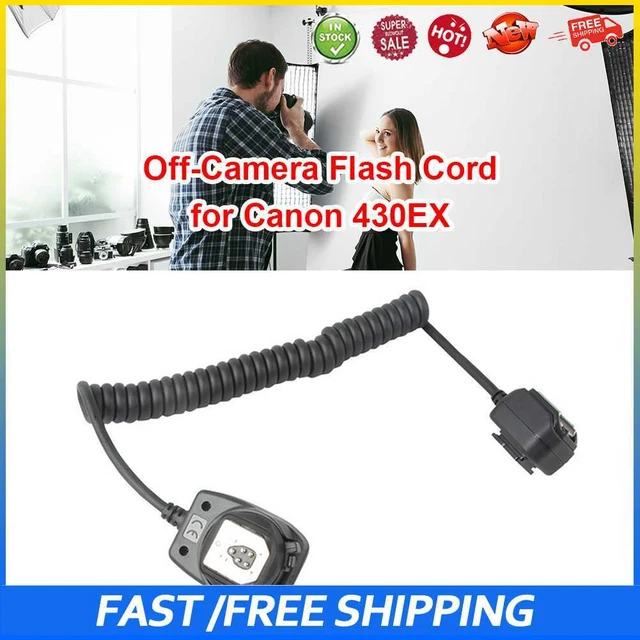 #b OC-E3 Cable de flash apagado de cámara Cable de zapata caliente sincronización cable de enfoque remoto para Canon