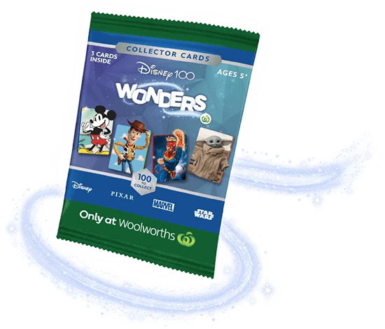 WOOLWORTHS WOOLIES DISNEY 100 Collectables UNOPENED 1X 3X 5X